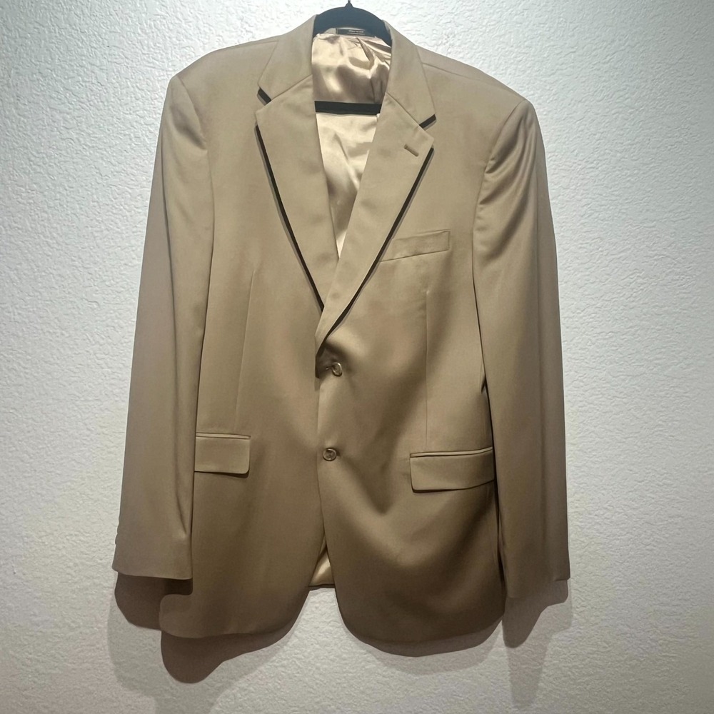 Society Brand Blazer Jacket Mens 44 Brown Lined Single Breasted Notch Lapel‎